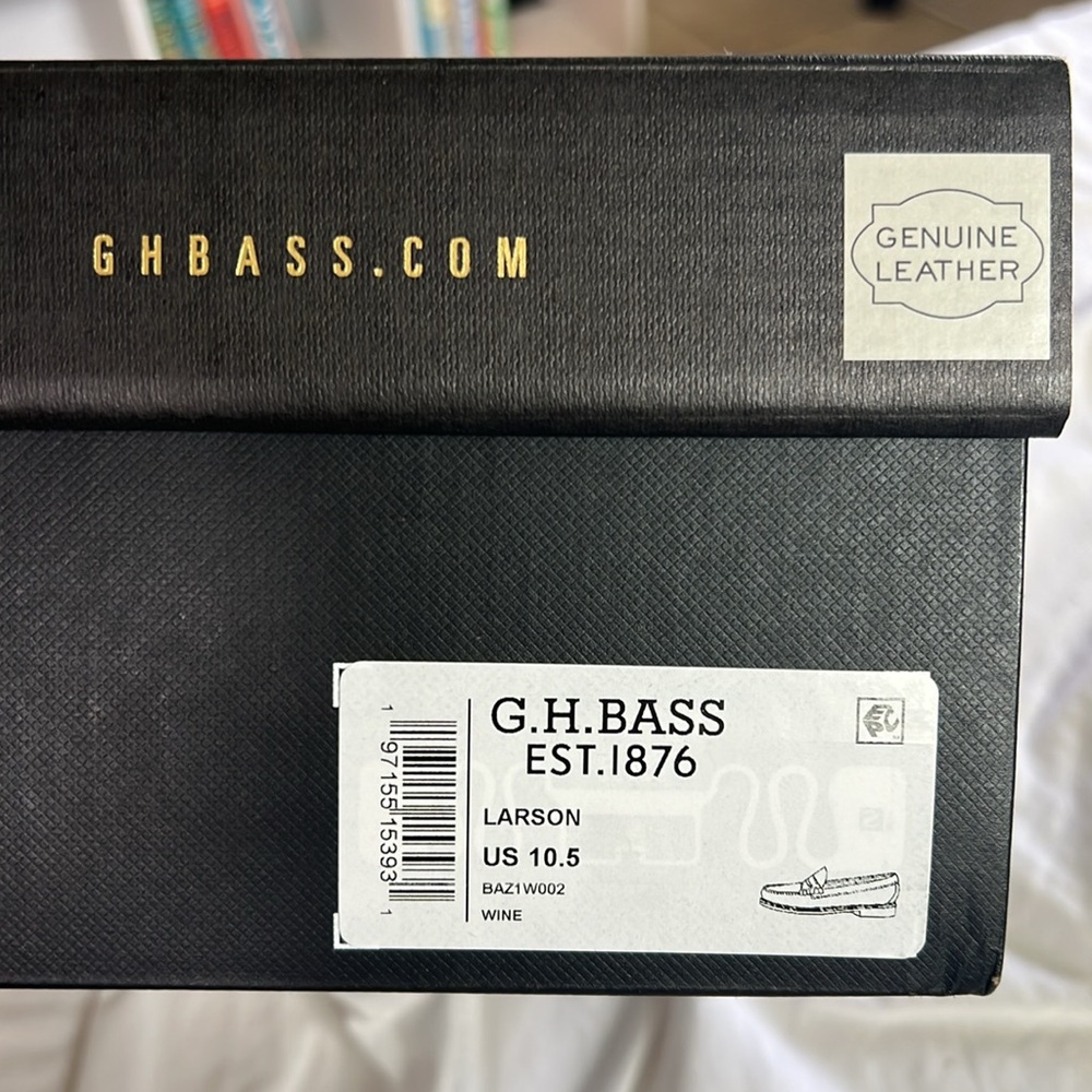 G.H. Bass & Co. Brown Leather Loafers Slip-On Style - Picture 7 of 7